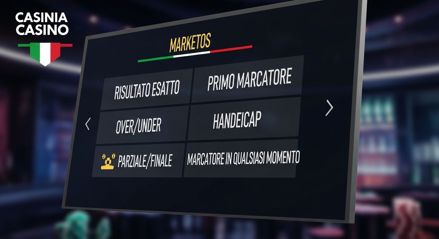 Opzioni e mercati di scommesse casino sports bets